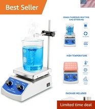 Aluminum Magnetic Stirrer Hot Plate, 520℉, Ideal for Research &amp; Experiments - $170.99