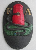 FA FIRE MARK: Fire Association of Philadelphia Insurance Co- MARKER/SIGN - £57.98 GBP