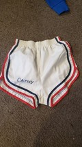 VTG 80&#39;s 70&#39;s Women&#39;s Short Shorts! High Waist Red White Blue Cathy  S Small - £18.21 GBP