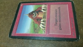 Vintage Burrowing Mtg Magic The Gathering Alpha True 1st Edition Card Excellent - £36.97 GBP