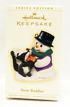 VINTAGE 2006 Hallmark Keepsake Christmas Ornament Snow Buddies Snowman Skunk - £35.49 GBP