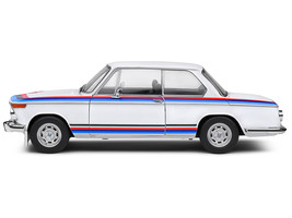 1971 BMW 2002 Tii Turbo &quot;Evocation&quot; White with Stripes 1/18 Diecast Mode... - £64.69 GBP