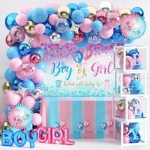 92Pcs Gender Reveal Decorations And Baby Box With Letters Set Boy Or Gir... - $39.99