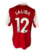 William Saliba Signed Arsenal FC Red Adidas Large Soccer Jersey BAS - £213.63 GBP