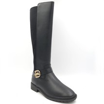 Coach Women Knee High Medallion Riding Boots Farrah II Size US 5M Black Leather - £146.40 GBP