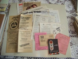 Tyco,AHM,Varney,Mantua,MRC TRix toy train papers - $14.95