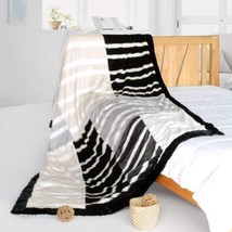 Onitiva - [Stripe Beauty] Patchwork Throw Blanket (61 by 86.6 inches) - £63.30 GBP