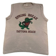 Vtg Daytona Beach T Shirt Spring Break Gator Men L Muscle Shirt USA Rare... - £36.40 GBP
