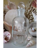 WHEATON Apothecary Bottle~Embossed~Ground Glass Stopper~ACID HYDROCHLORI... - £32.29 GBP