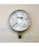 FNW 0-200 PSI Pressure Gauge 4 1/2&quot; Face 1/4&quot; Pipe Thread - €10,45 EUR