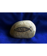 Jesus Ichthys Ichthus Fish Christian Christianity gift rock - £17.20 GBP