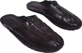 Mens Kolhapuri Soft Leather chappal Flat HT92 Jesus BOHO Sandals US size 7-12 - £35.23 GBP