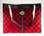 Authenticity Guarantee

Gucci Large Rajah Tote Bag in Red Velvet with Bo... - $1,485.00