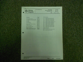 1989 VW Golf Diesel Gl Gti Diagramme Câblage Digifant AC Service Repair Manuel - £13.46 GBP