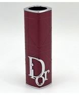 Dior Rouge Lipstick Case Burgundy Quilted Leather - Empty Refillable Cas... - $27.99 CAD