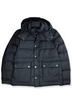 Brooks Brothers Black 80/20 Down Hooded Puffer Parka Jacket, XXL 2XL BB-... - $514.80