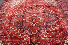 8 x 11 Vintage S Antique Caucasian Heris Handmade Wool Area Rug Oriental Carpet - £1,984.07 GBP