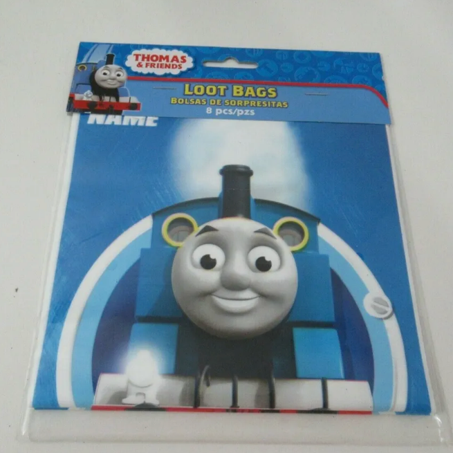 Thomas the Tank Engine & Friends train birthday party favor 8 goody loot bags