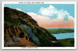 Bar Harbor ME Profile Of Acadia Maine Postcard A32 - $5.95