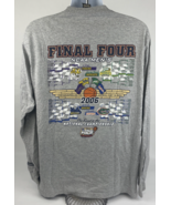 NCAA Final Four Men’s 2006 Indianapolis LS XL Heather Gray Stadium Exclu... - $527.53 MXN