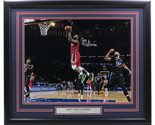 Zion williamson signed framed 16x20 pelicans dunk photo fan 0 thumb155 crop