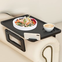 Couch Arm Tray Table Smatdecis Sofa Arm Clip Table,Armrest Tray Table Suitable - £29.56 GBP