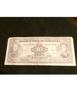 Venezuela 10 Bolivares Banknote 1973 - £7.74 GBP