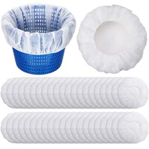 200 Pieces Pool Skimmer Socks Fine Mesh Pool Socks For Skimmer Basket Strainer S - £34.35 GBP