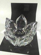 Kosta Boda Crystal Lotus Flower Bowl Vase Vintage Designed By Goran Warff - $79.19