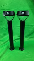 LOT OF 4 Ring Smart Lighting Solar Pathlight, Motion Activated, Black - $833.80 MXN