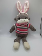 12 Inch Sock Monkey with Bunny Ears - £8.03 GBP
