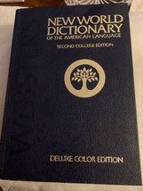 New World Dictionary Second College &amp;  Deluxe Color Edition 1984 - £11.87 GBP