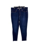 Seven7 Womens Jeans Adult Size 16 Tummyless Dark Wash Cropped Skinny Norm Core - £27.89 GBP