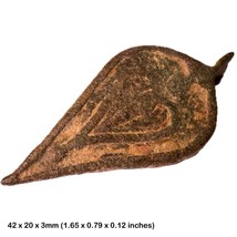 Decorated bronze leaf pendant, anglo saxon north yorkshire - $132.86