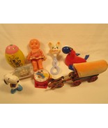 Lot of Misc Vintage Toys SNOOPY Irwin Kewpie doll MICKEY WATCH [Z287d] - $15.95