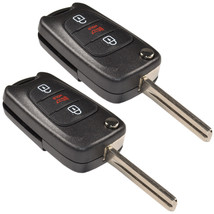 2-Pack Remote Flip Folding Key Fob Shell Case Keyless Entry for KIA #95430-2K250 - £21.38 GBP
