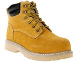 BRAHMA BRAVO II, MEN&#39;S LEATHER STEEL TOE WORK BOOTS WHEAT 14 - £23.71 GBP