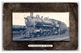 Michigan Centrale Ferrovia Locomotiva S.Thomas Ontario Canada DB Cartolina H28 - £15.98 GBP