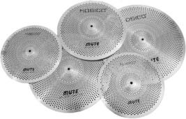 Mute Cymbal Set Low Volume Cymbal Pack Cymbal Set 14&#39; Hi-Hat 16&#39; Crash 18&#39; Crash - £61.73 GBP