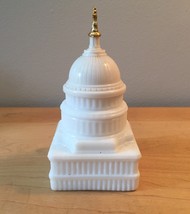 70s Avon US Capitol Building after shave bottle with gold top (Wild Country) image 2