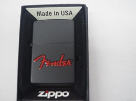 Rare Retired Fender Black Logo Zippo Lighter - £60.71 GBP