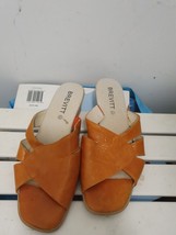 Womens Sandal Shoes BREVITT  Size Uk 5 Colour Tan  Mid Heels - $22.50