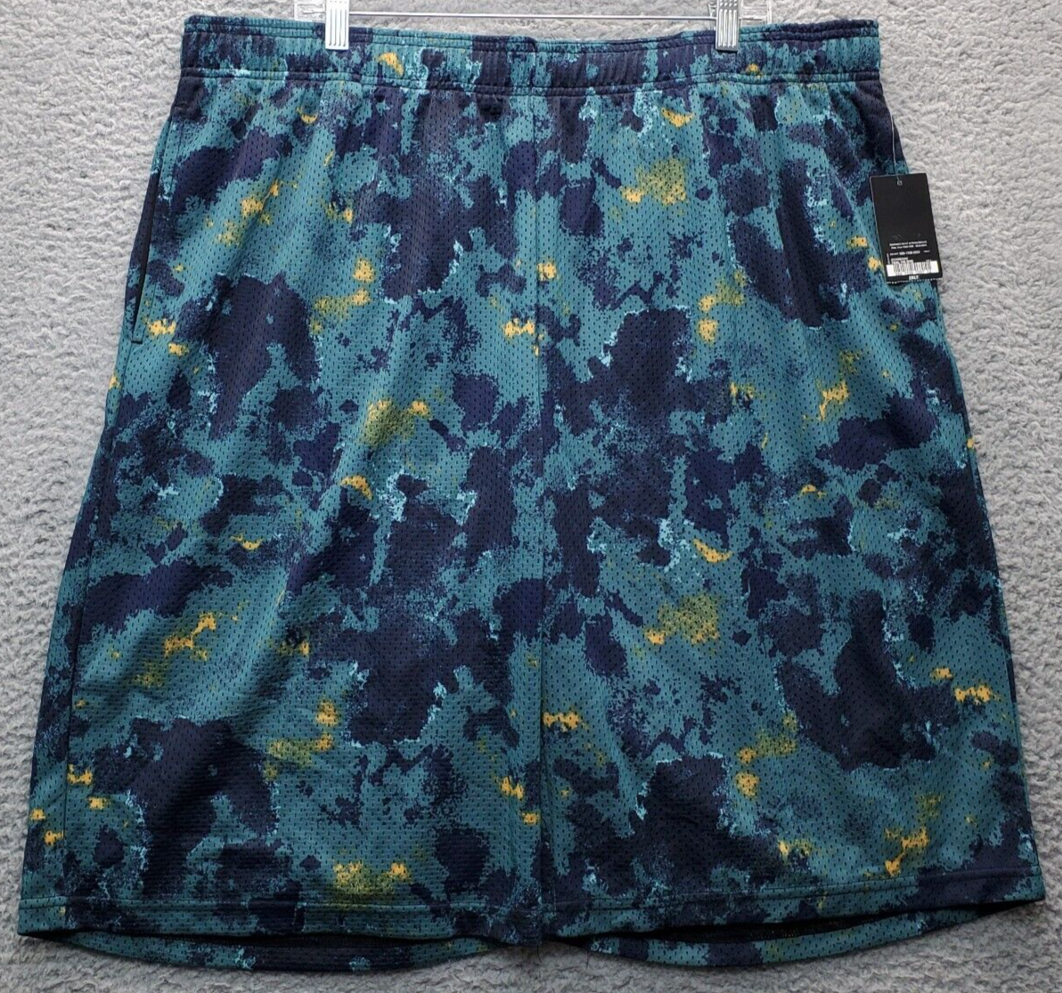 Xersion Basketball Shorts Men&#39;s 2XLT Multi Tie Dye Mesh Elastic Waist Pu... - $18.49