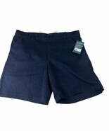 Jag Maddie Womans Navy Blue Mid Rise Soft &amp; comfortable Shorts Size 18W - $12.10
