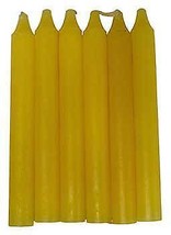 (set Of 6) Yellow 6&quot; Household Candle - £16.81 GBP