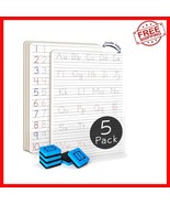 Reusable 9x12 Kids Handwriting Practice Boards - 5-Cards Set with Erasers - $55.08 CAD