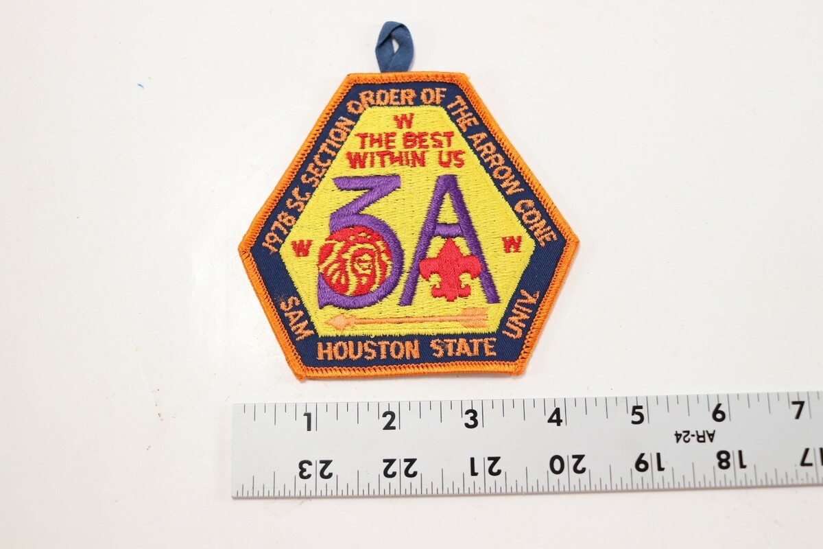 Vtg 1978 SC 3A Section NOAC Order Arrow OA WWW Boy Scouts America Camp Patch Item image 4