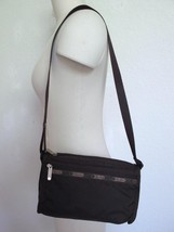 Vintage LeSportSac Small Ripstop Nylon Shoulder Bag Brown - $21.99