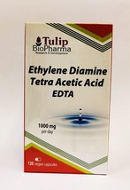 EDTA 1000mg 120 Capsules Detox Effective Chelator Health - £22.83 GBP