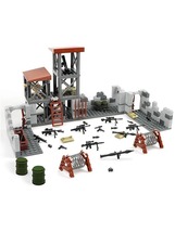 WW2 Army Military Base Building Kits Boys Toys Military Army Building Bl... - £14.19 GBP